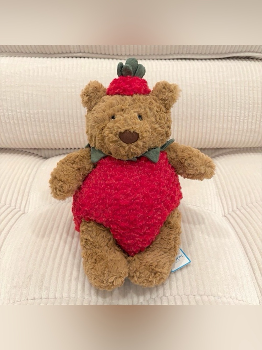 Jellycat Bartholomew Bear Strawberry - BNWT